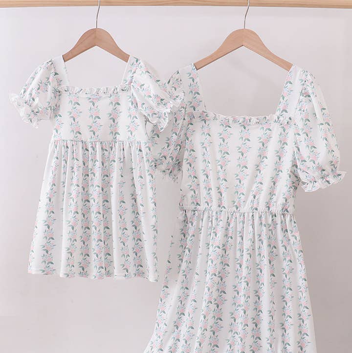 Floral print mom&me dress for wholesale by Aspen Rain Boutique
