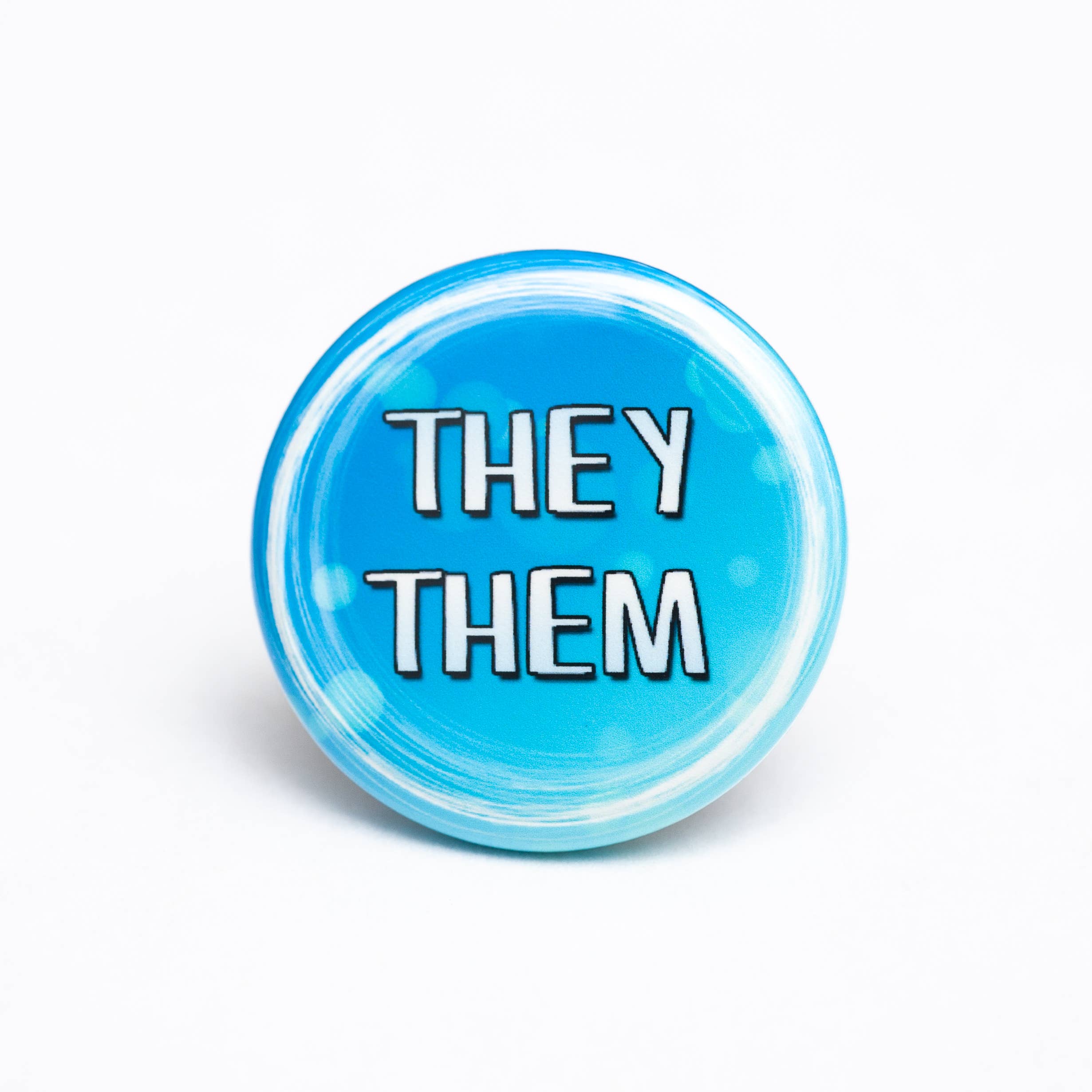 Crafty Queer Studio - Wholesale Lapel Pin/Button - They/them pronoun pin / button1