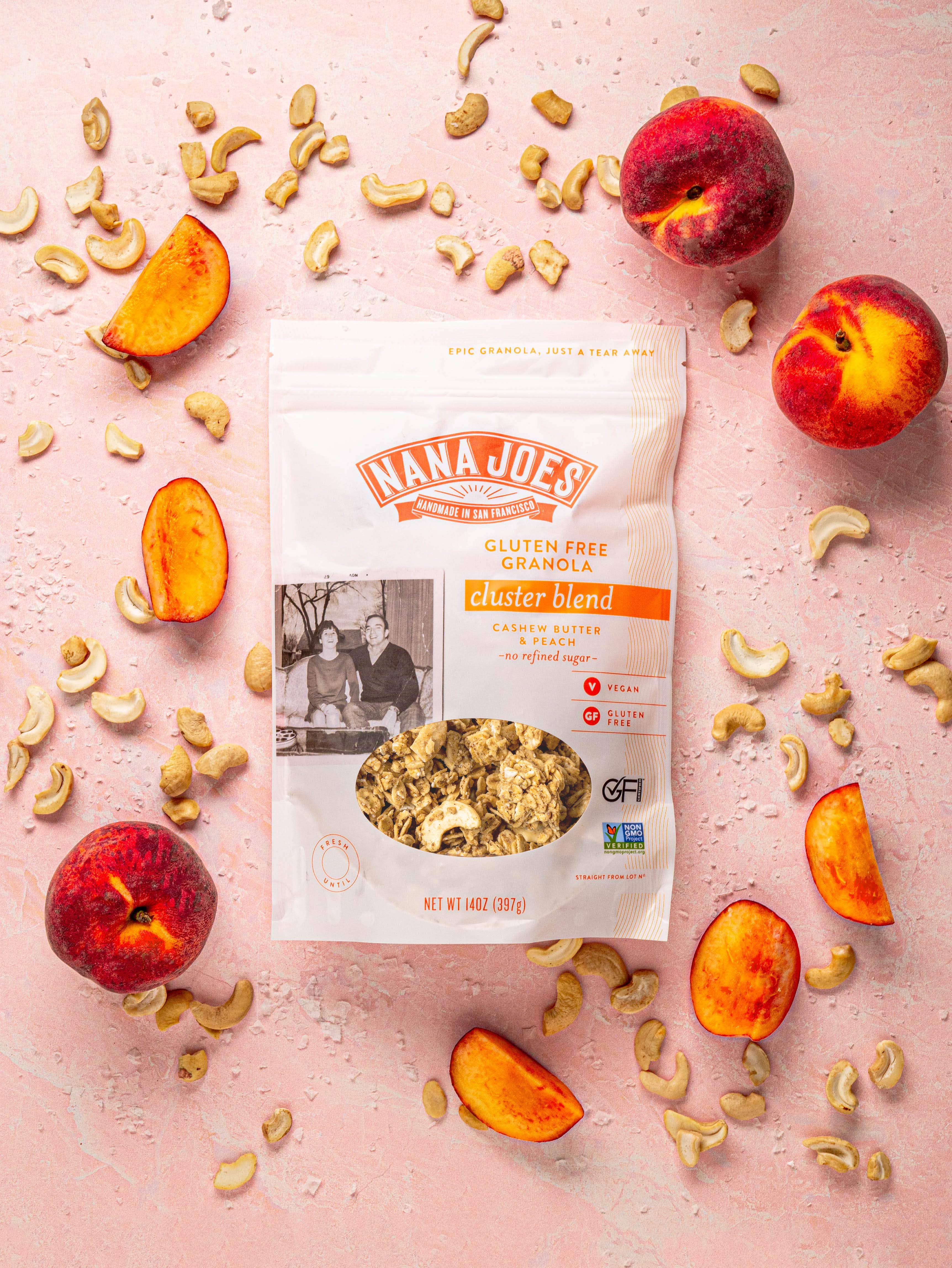 Nana Joes Granola - Wholesale Granola - Cluster Blend: Cashew Butter 5lb Bag (NO Peaches in Bulk)3