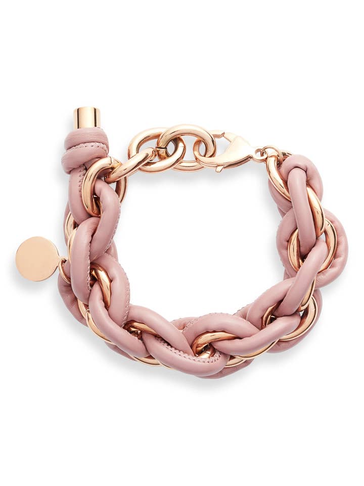 Leder umwickeltes Kettenarmband für den Großhandel von Knotty Accessories