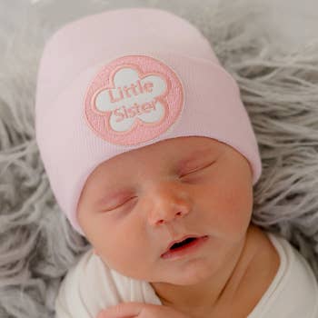 Wholesale PINK Daddy's Fishing Newborn Girl Hospital Hat - Boy or Girl for  your store - Faire