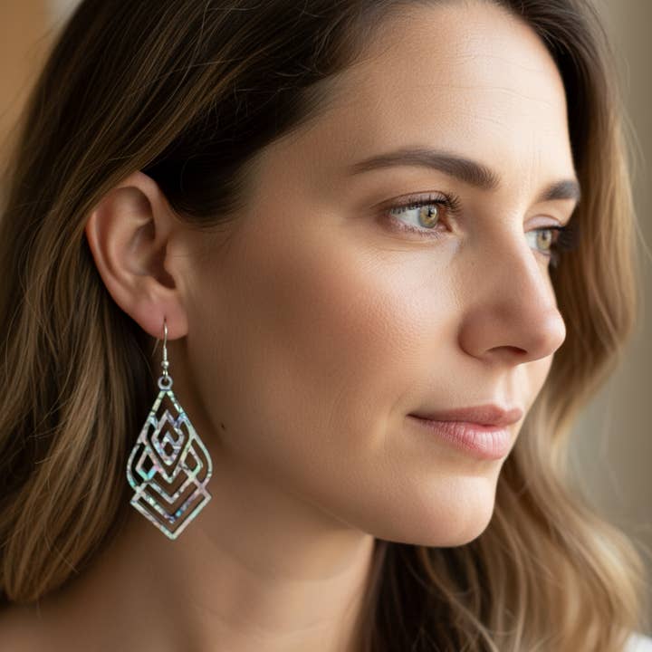 Geo Luxe Curve Dangles for wholesale by Chromani