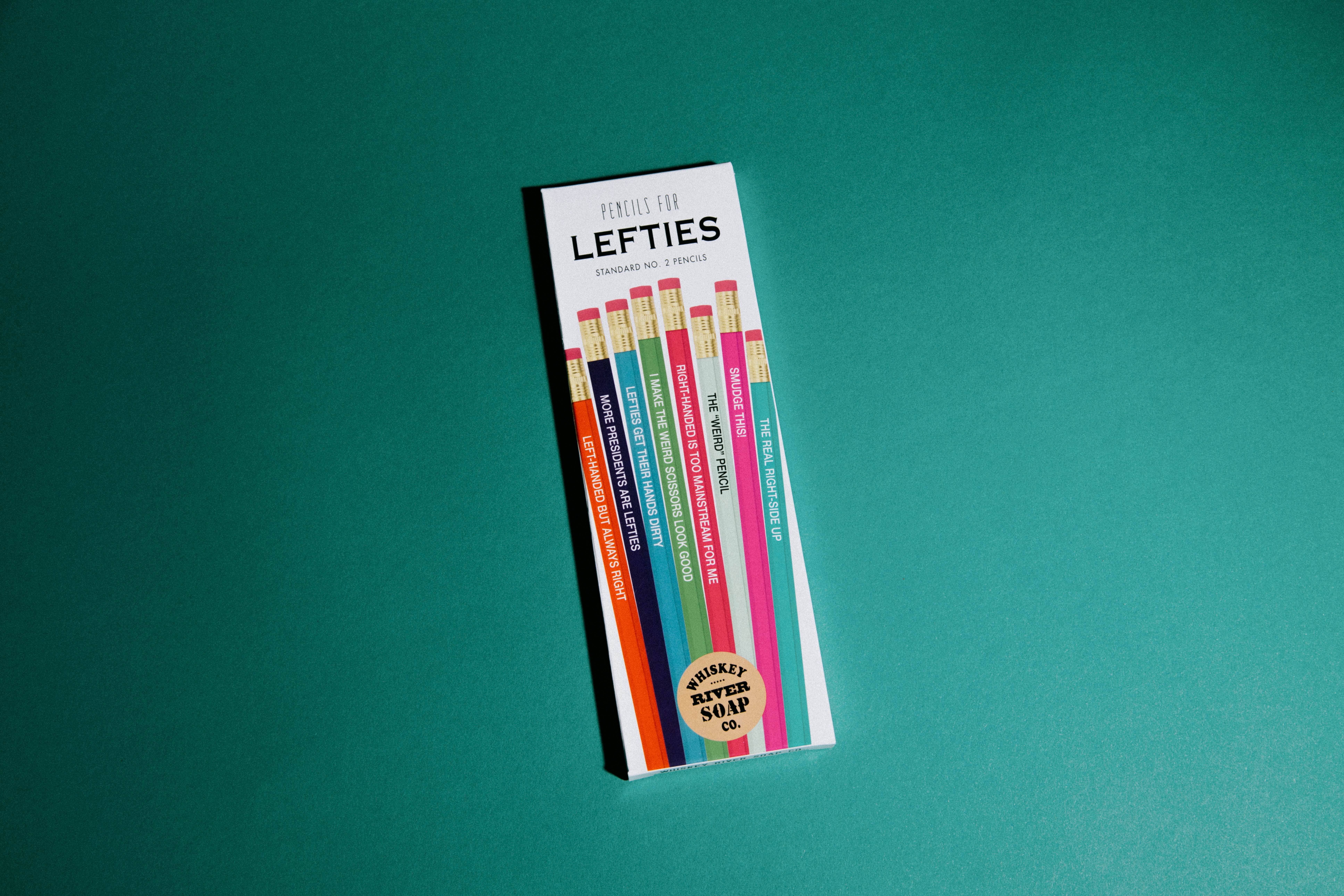 Whiskey River Soap Co. - Wholesale Pencil - Pencils for Lefties Original Package | Funny Pencils2