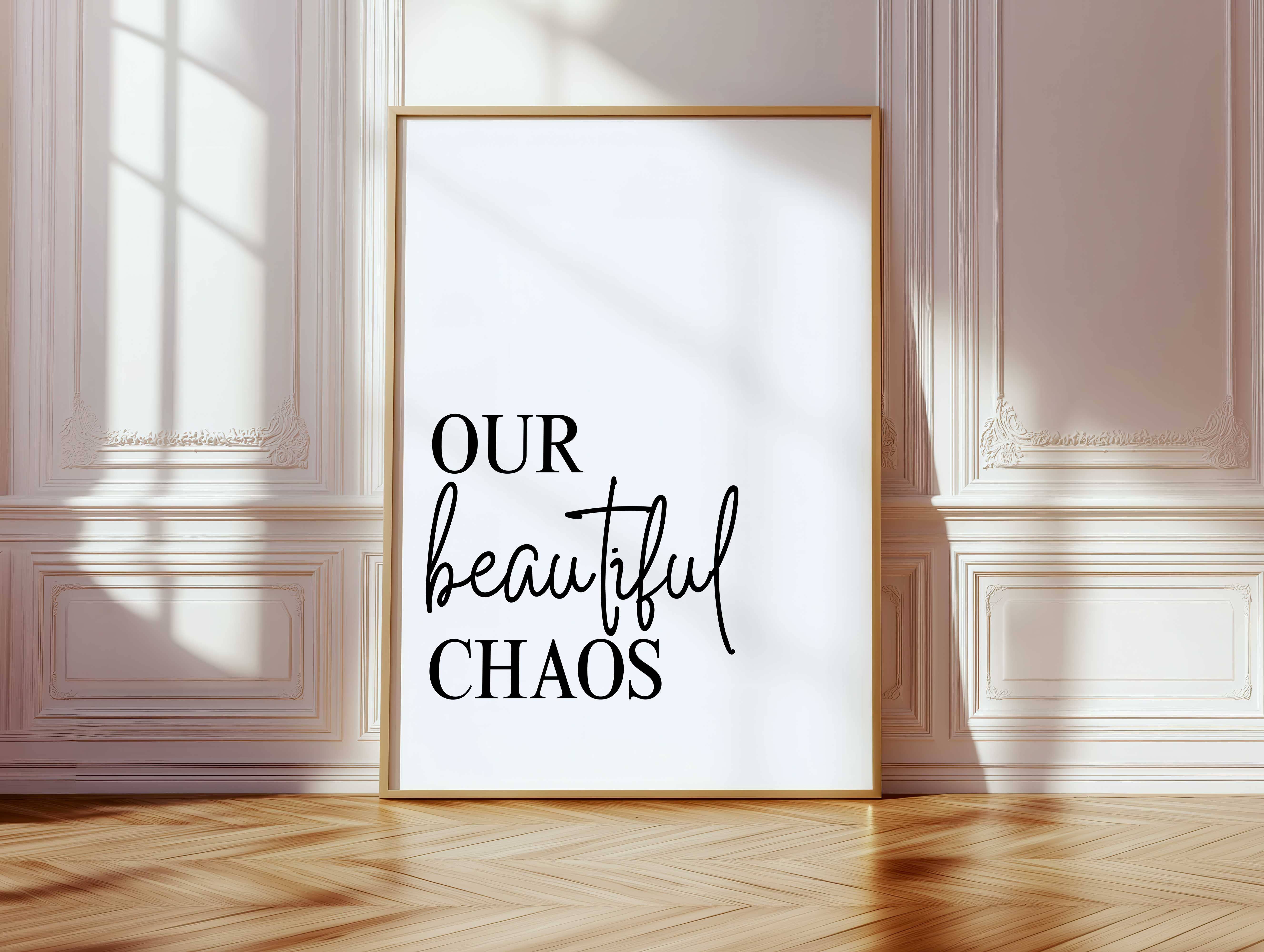 D'LUXE PRINTS - Wholesale Poster - Our Beautiful Chaos Print1