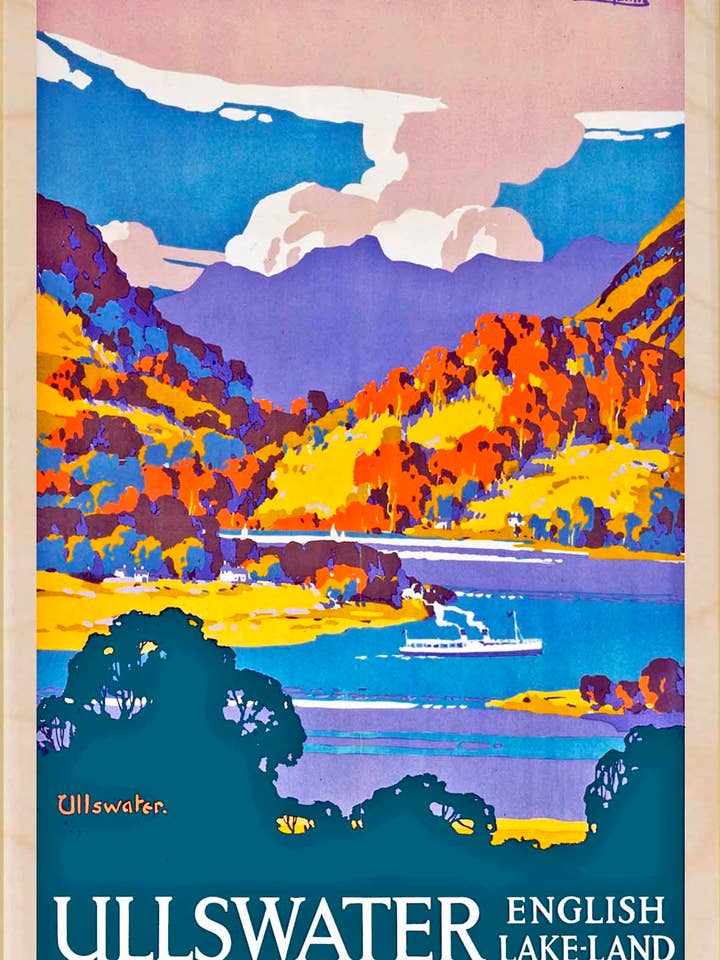 Ullswater, The Lake District - Eco-friendly cards & magnets for wholesale by THE WOODEN POSTCARD COMPANY