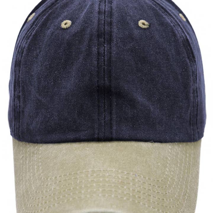 Cap Zone - Wholesale Baseball Cap - Unisex - Two Tone Garment Dye Unstructured Cotton Cap10