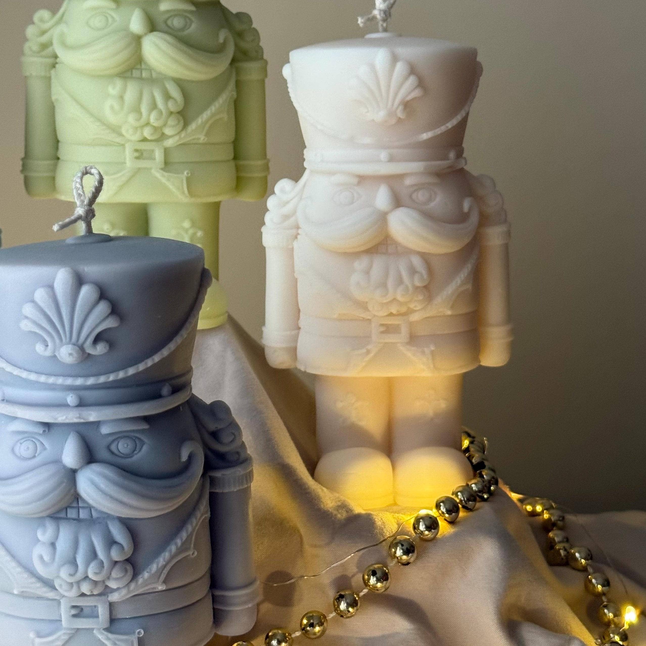 Estelle Studio - Wholesale Novelty Candle - Handmade Nutcracker Candle: Christmas Home Decor2