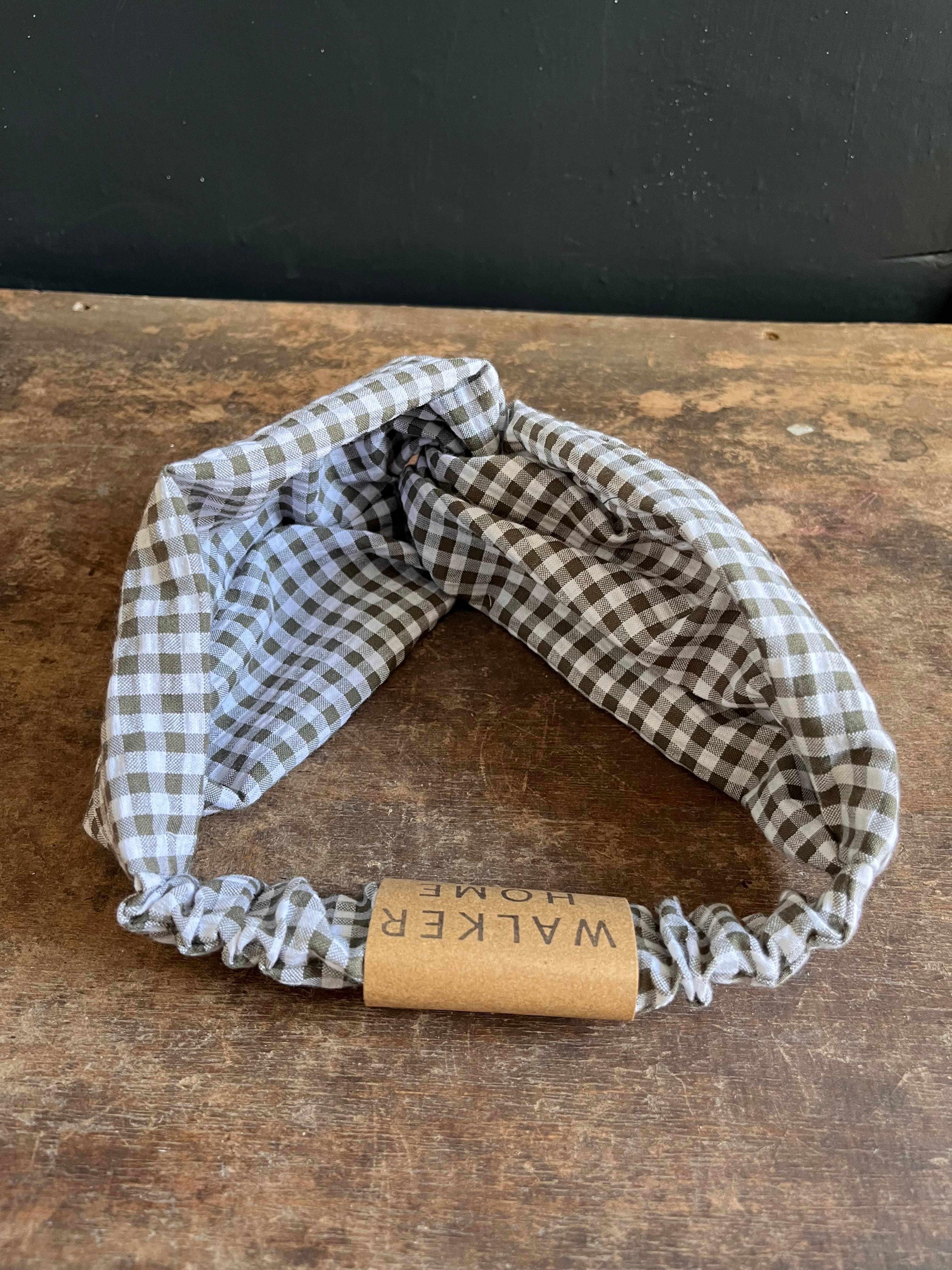 Walker Home - Wholesale Fashion Headband - Women's - Twisted knot headband - Seersucker gingham7