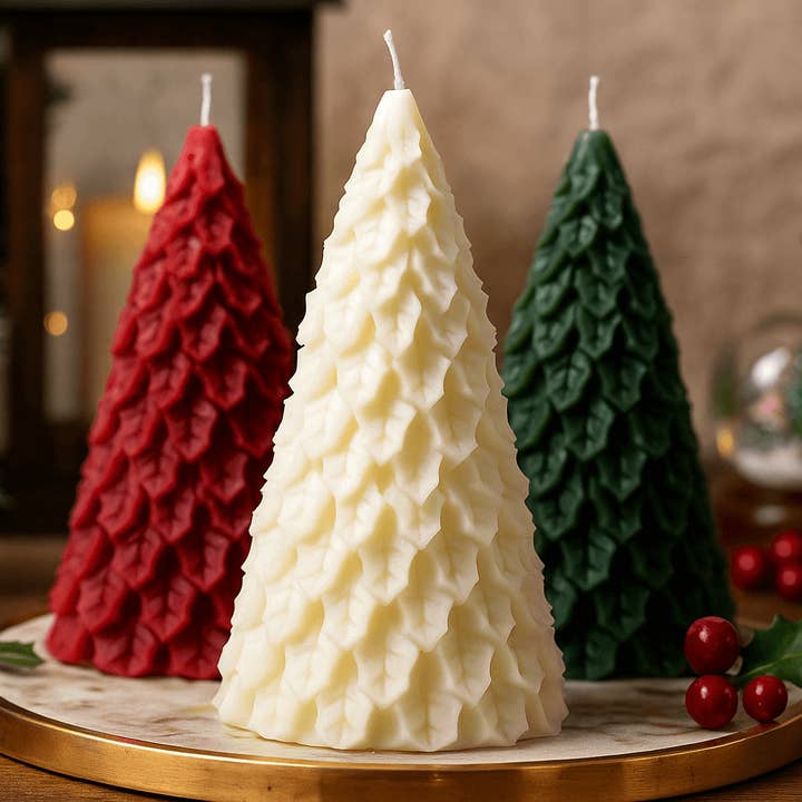 Bougies parfumées au sapin de Noël - Décoration de fête avec parfum naturel pour la vente par Votive