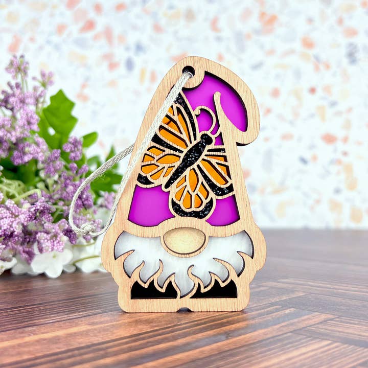 Forged Flare® - Wholesale Ornament - Monarch Butterfly Ornament | 3.75" (H) Garden Gnome Gift | Nature's Gnomes™5