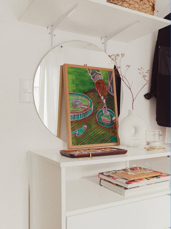 “Slice Of Pie" Art Print | Food Theme | Size 8.5x11 for wholesale by Ren Design