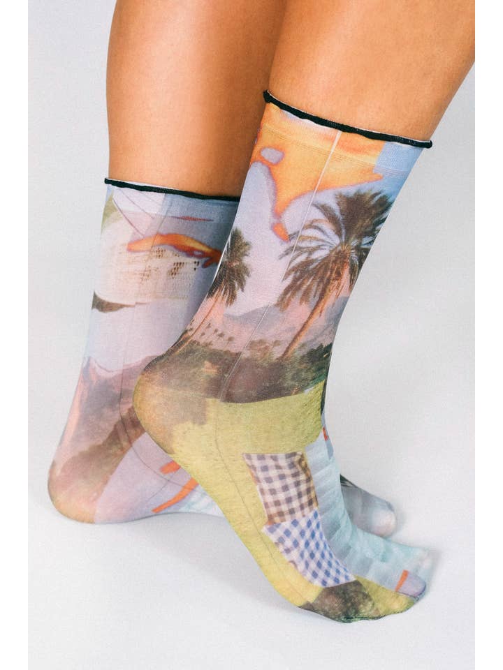 Blue Desert Nylon Ankle by Rosie Barker for wholesale on Faire1