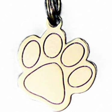 pendant engraving plate with paw 925 silver for wholesale by Janusch