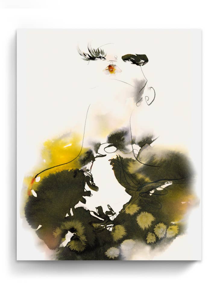 Stampe d'Arte da Parete Ritratto Acquerello Sciolto Volto Carta & Tela | Cala per la vendita all'ingrosso da parte di Marta Spendowska