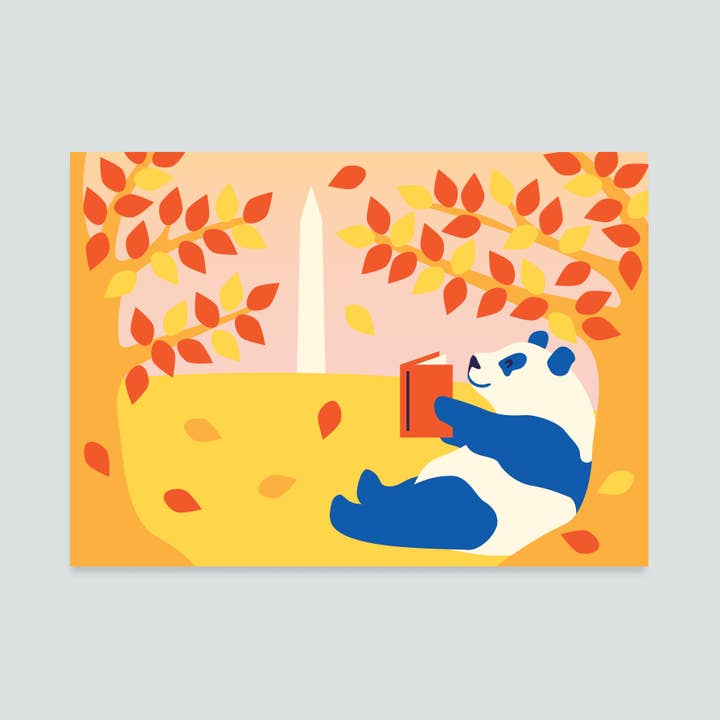 Ale inspired - Wholesale Postcard - Panda Fall Postcard0