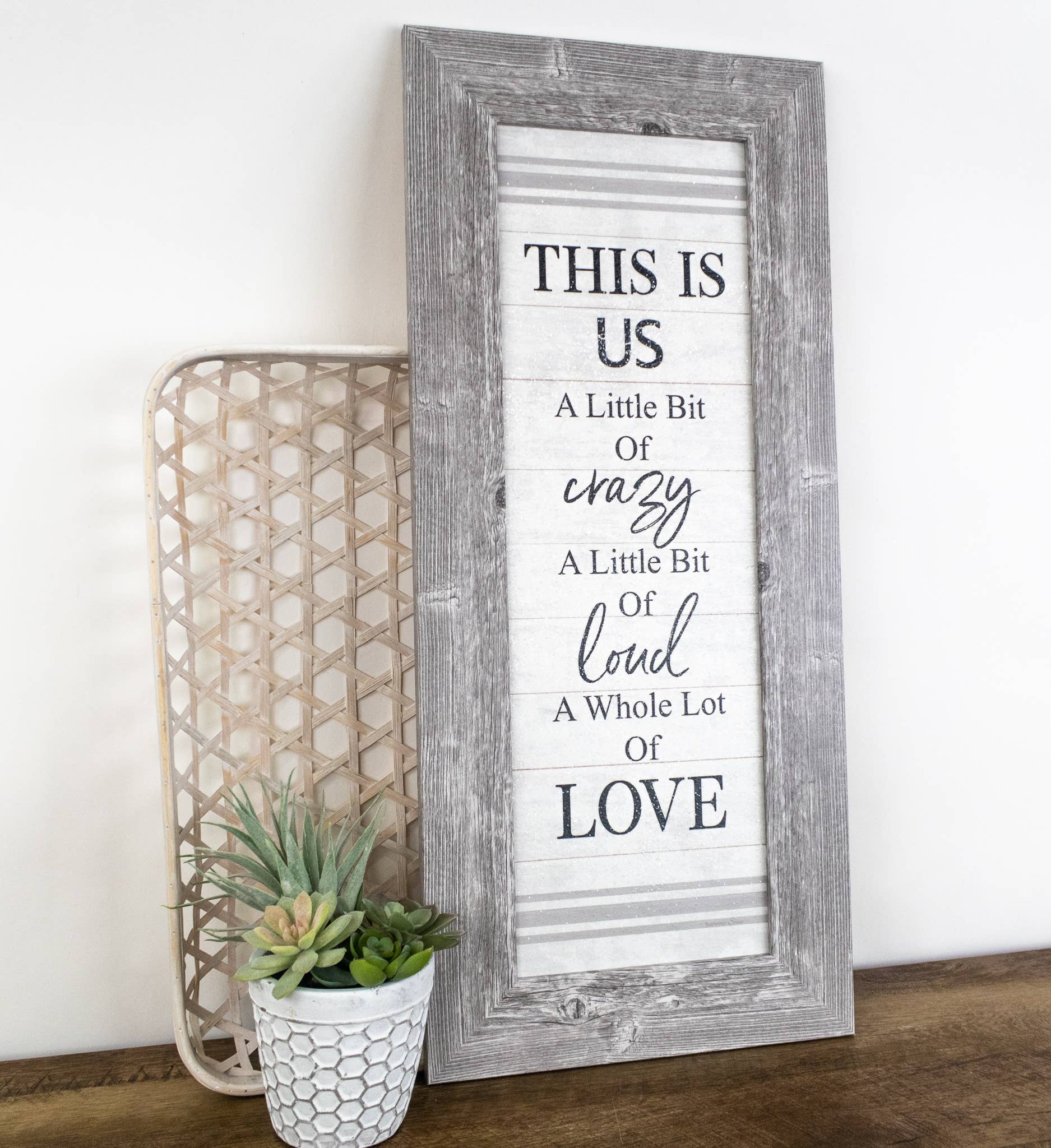 Summer Snow Art - Wholesale Sign - This Is Us Loud Crazy Love Family Home Decor Framed Art1