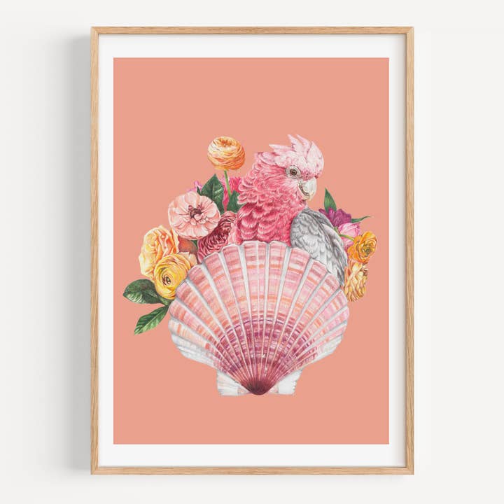 Bouquet de Galah/corail - Impression d'art pour la vente par Hayley Wilson