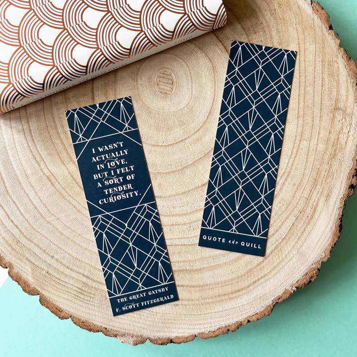 The Great Gatsby - Marque-page « Tender Curiosity » pour la vente par Quote and Quill
