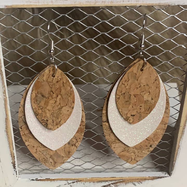 Faux Leather Earrings Handcrafted for wholesale by Endless Creations 007