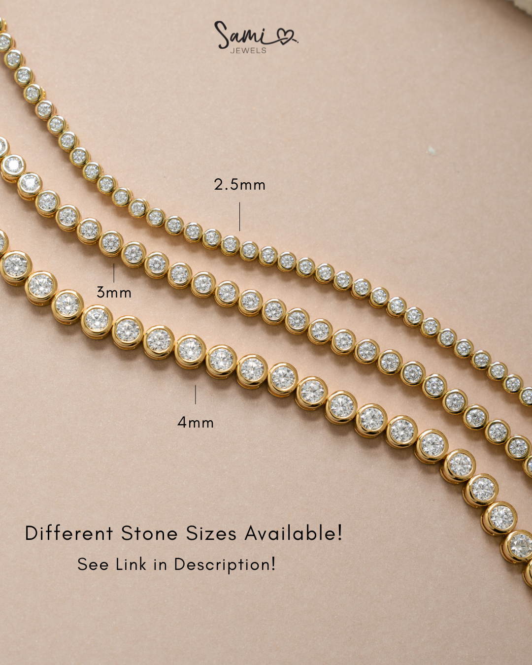 Sami Jewels - Wholesale Tennis Bracelet - Mini Round Bezel Tennis Bracelet8