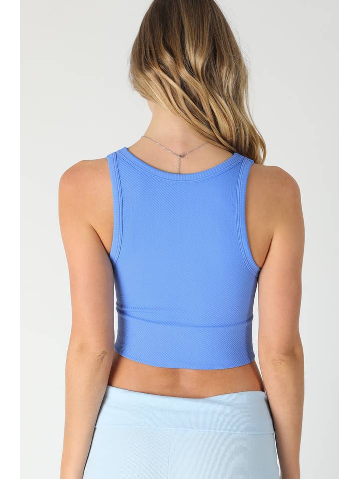 NIKIBIKI - Wholesale Knit Top - Women's - NS7933 - Chevron Highneck Crop Top9