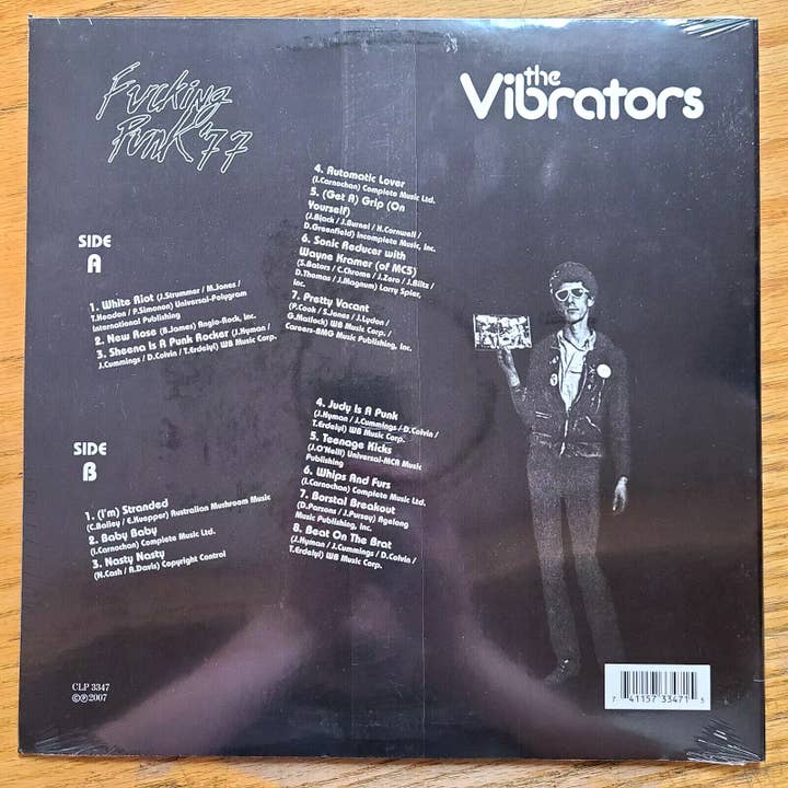 Real Retro - Wholesale Music CD/Vinyl - VIBRATORS F*ng Punk '77 (Heavy) LP Vinyl Record 180 gram1