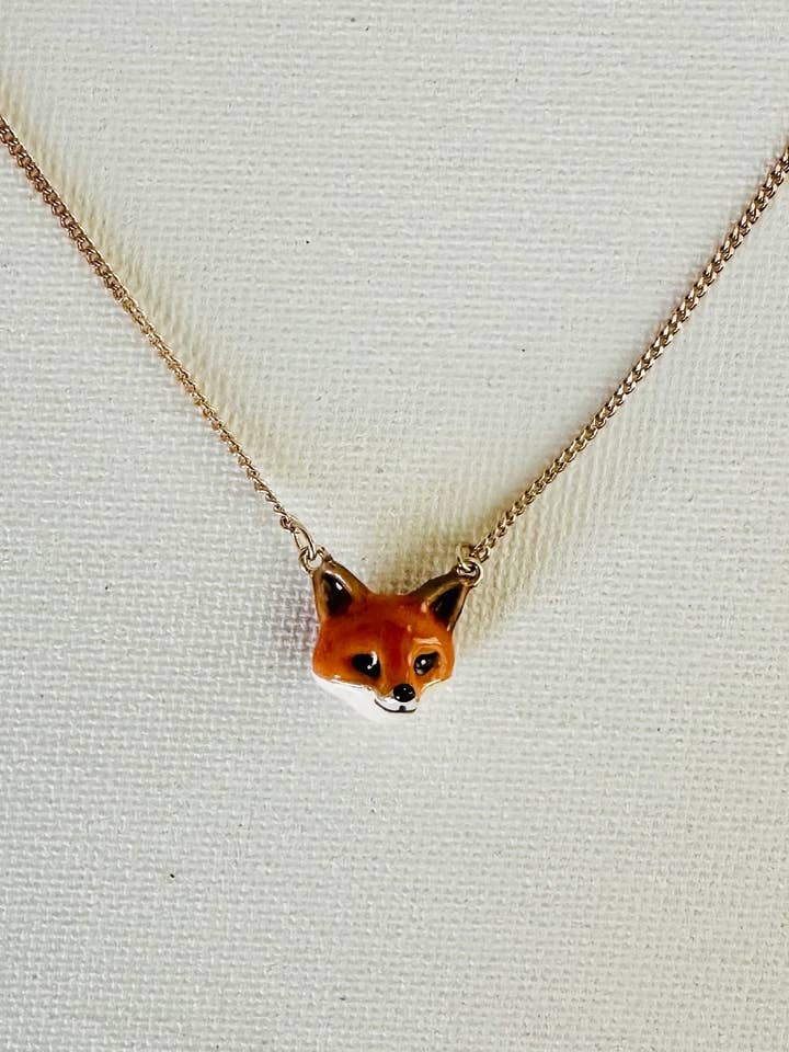 Gioiello Collana Volpe per la vendita all'ingrosso da parte di Carol Young Silver