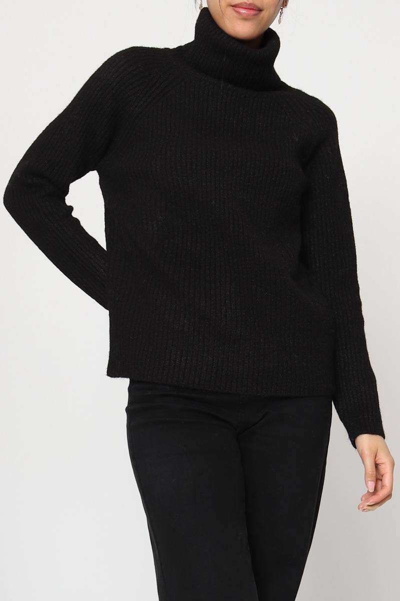 DIX-ONZE - Vente Pull en maille – femme - Pull Maille Côtelée – Col Roulé & Manches Longues20