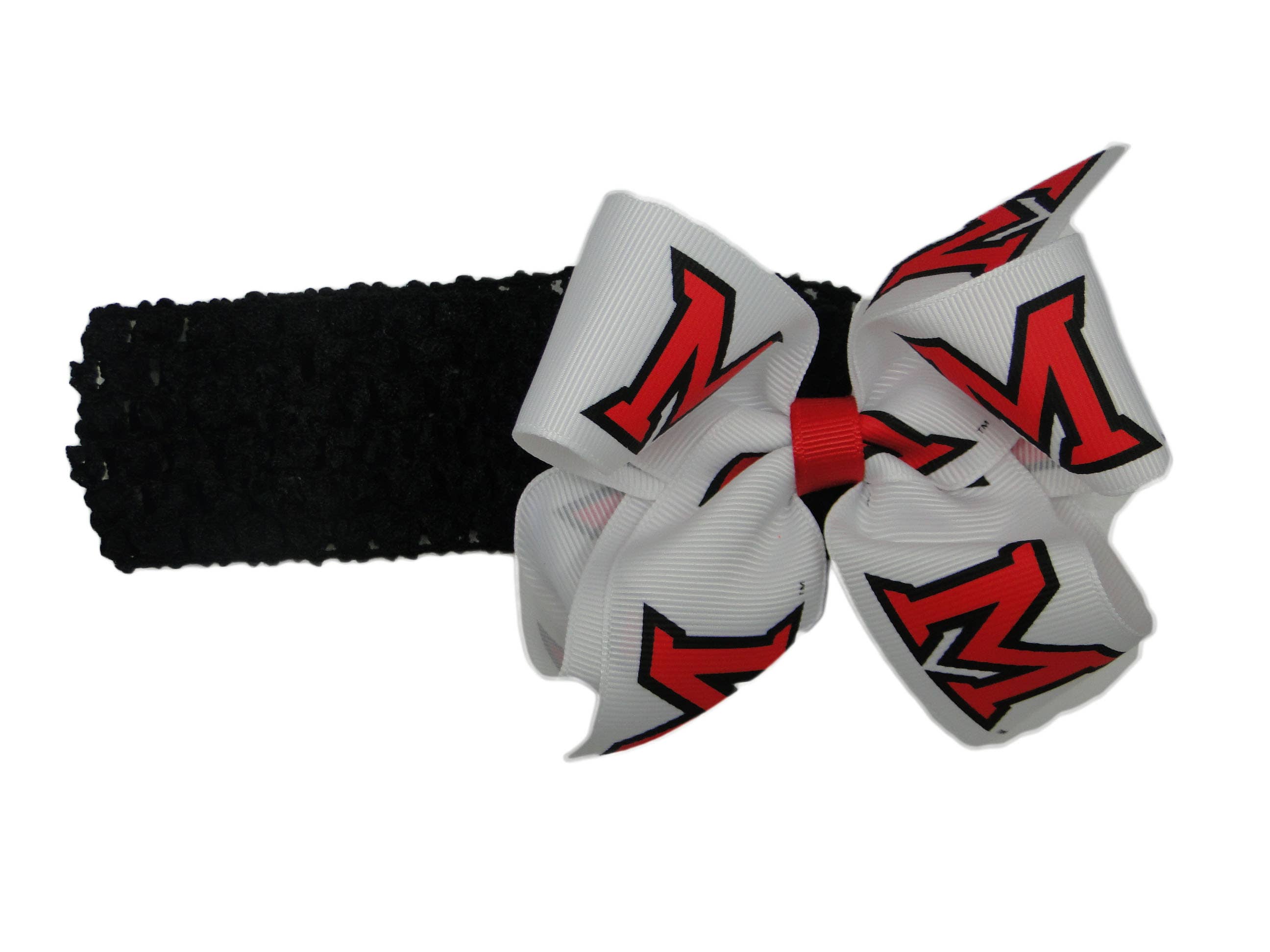 USA Licensed Bows and Accessories – wholesale Fashion headband – women's – Crochet Headband W/ Junior Bow #265