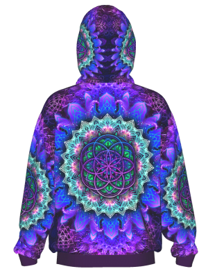 Mystic Mind - Wholesale Hoodie - Unisex - Sacred Geometry Hoodie | Fractal Hoodie | Psy Clothing | Festival Hoodie | Psychedelic Sweater | Raising Color (HD)3