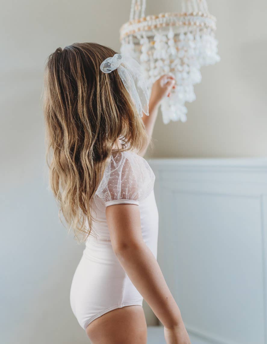 Cheeky Plum - Wholesale Leotard - Kids - Mesh Leotard - Pink Bliss3