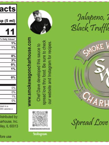 SWC Jalapeño, Honey & Black Truffle Hot Sauce for wholesale by Smoke Wagon Charhouse (SWC)