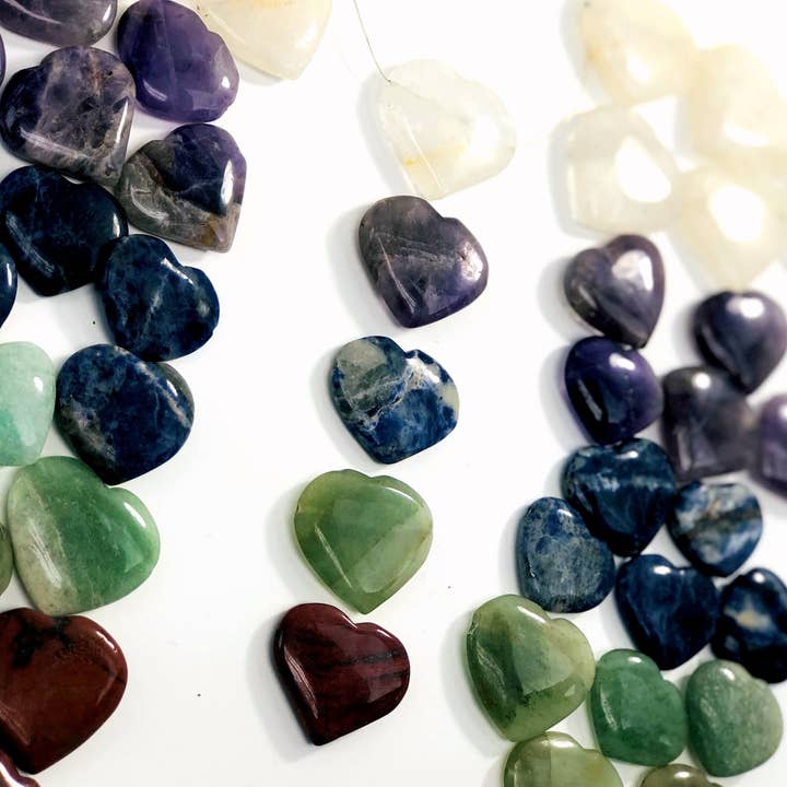 Rock Paradise - Wholesale Spirituele steen/kristal - Kristallen hartvormige edelstenen - geboord voor het maken van sieraden1