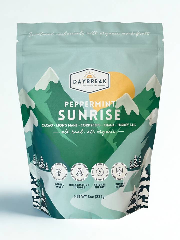 Peppermint Sunrise for wholesale by Daybreak Cacao