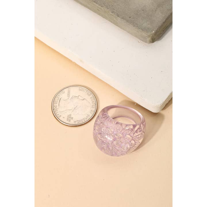 Anarchy Street – Engroshandel Statementring – Blomst harpiks Dome Ring3