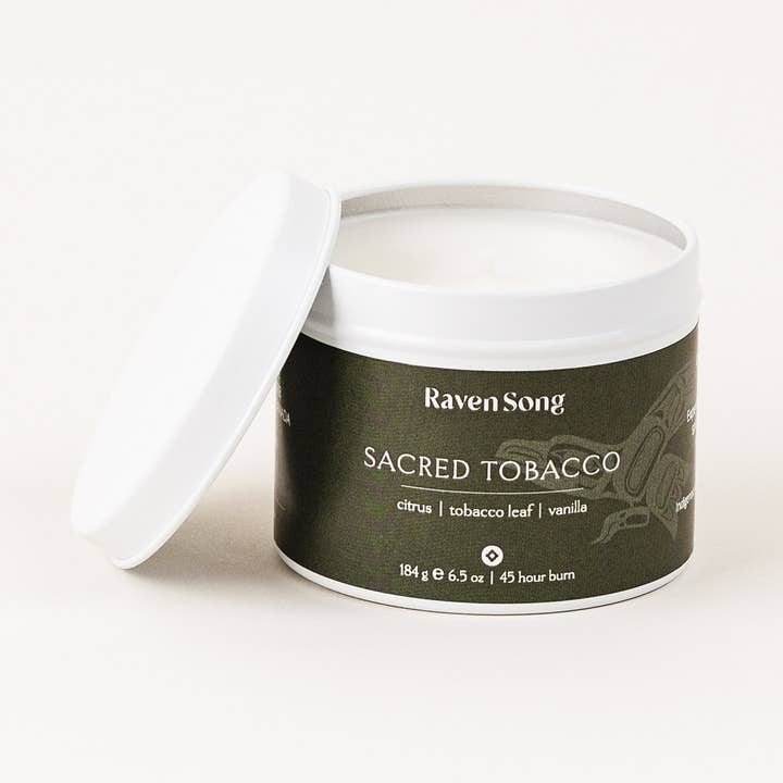 Sacred Tobacco Candle | Citrus + Tobacco Leaf + Vanilla
for wholesale by RavenSong Soap & Candle