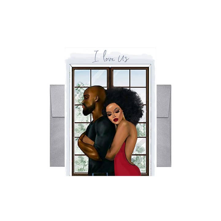 Beyoutifully Brown® - Vente Cartes de déclaration d'amour - Carte de vœux I Love Us1