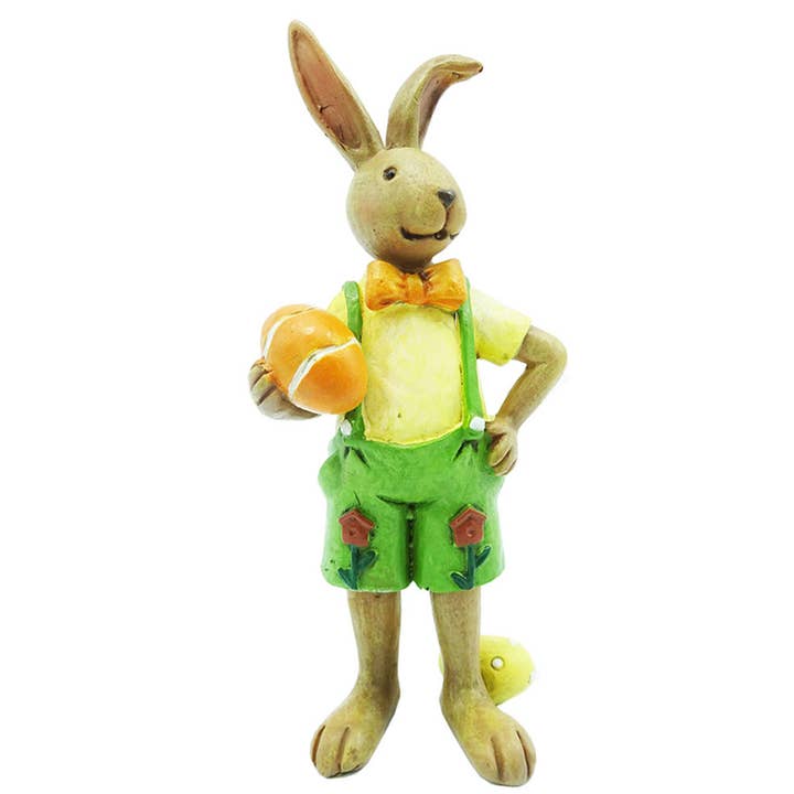5" Mr. Rabbit Holding Egg for wholesale by Santa’s Workshop Inc.