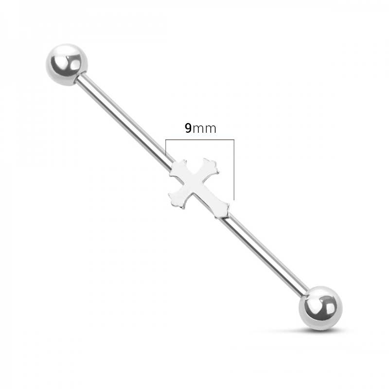 CRAVE – Joias - Homem por atacado – BARRA INDUSTRIAL DE AÇO CIRÚRGICO 316L CRUZ GÓTICA1