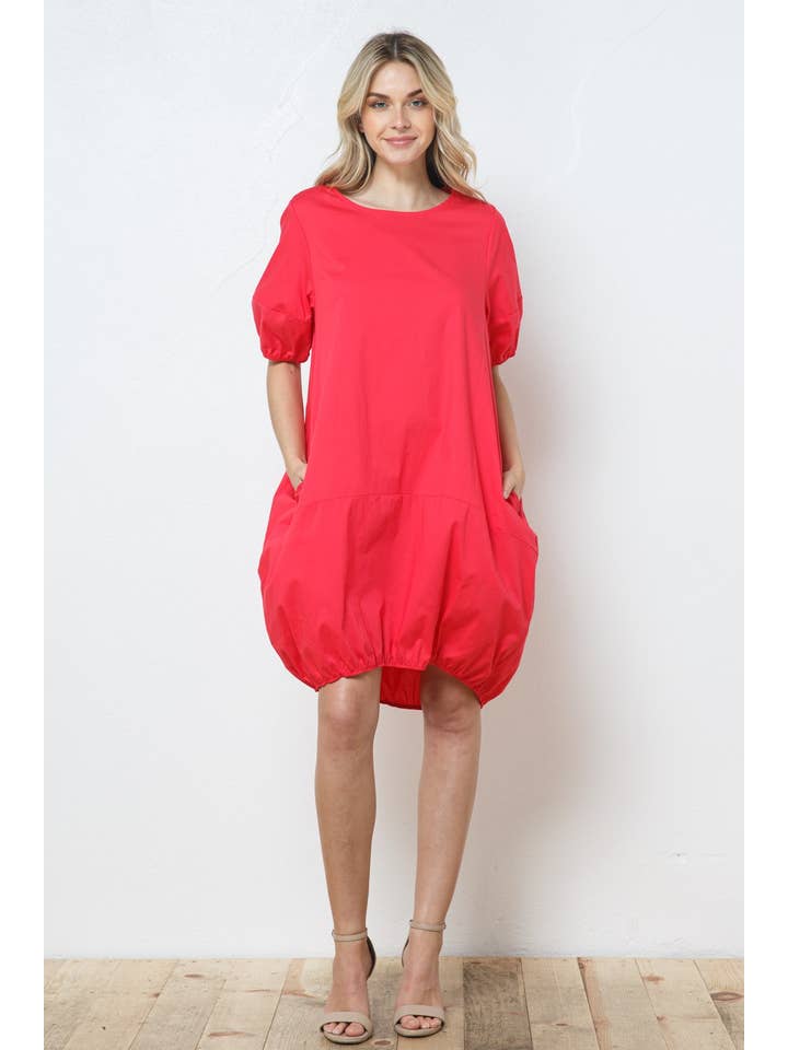 Bloidy – wholesale Klänning - Dam – Poplin Kortärmad Mini Bubble Klänning - D10482SS27