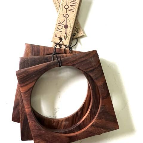 Erik & Mike - Wholesale Bangle Bracelet - Sono wood bangle squares