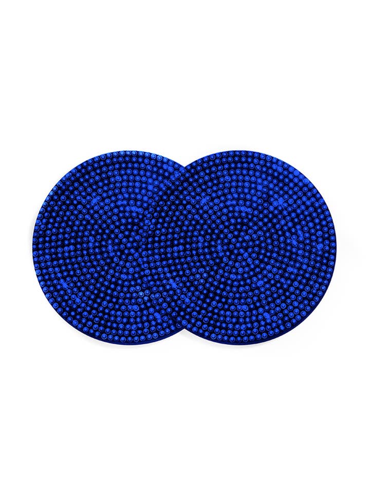 Accessori per auto - Sottobicchiere rotondo in silicone con strass MIS0742 per la vendita all'ingrosso da parte di Ole