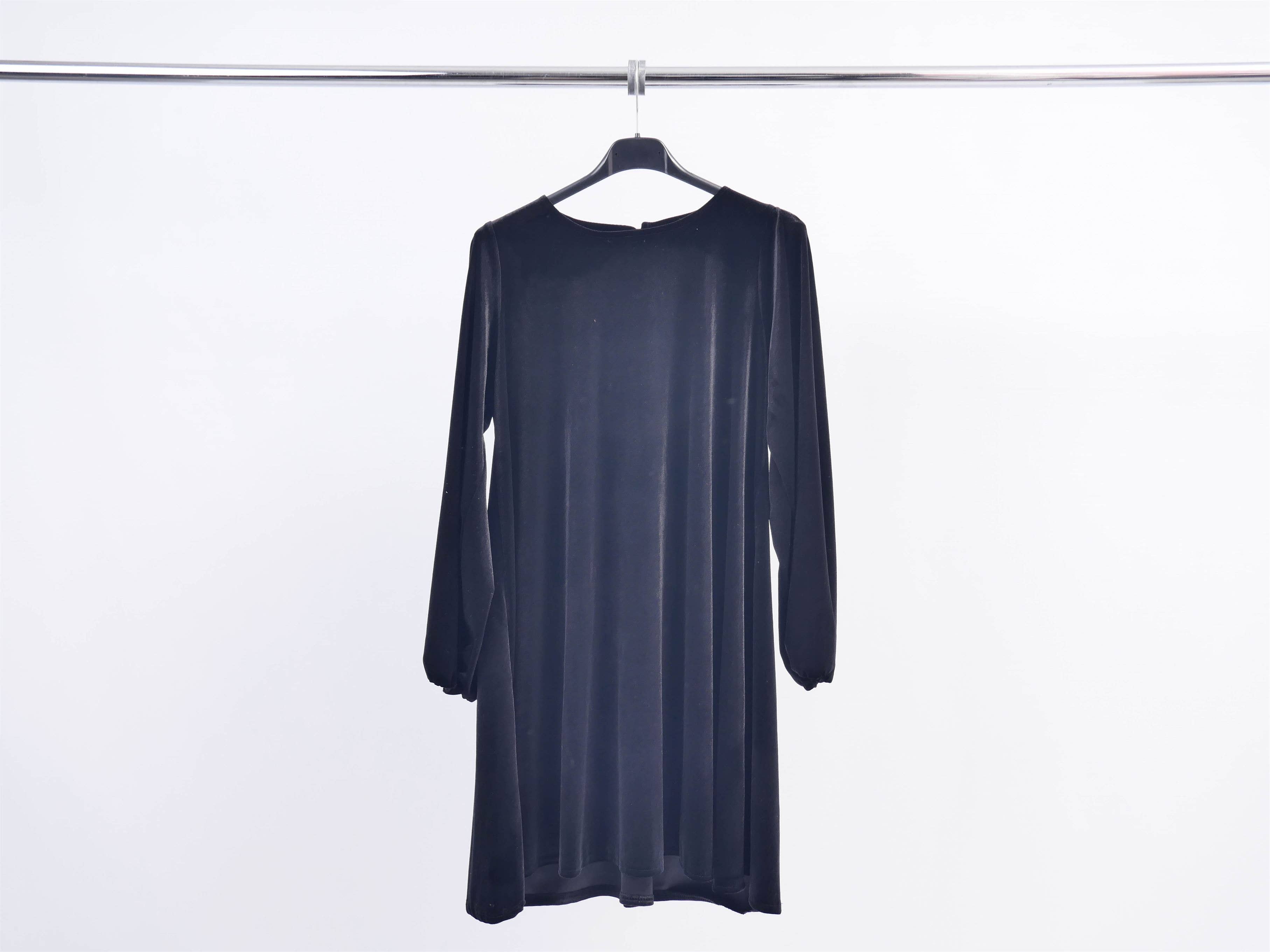 Cecile Wang – Großhandel Kleid – Damen – Kurzes Samtkleid mit langen Ärmeln TDM57822-30