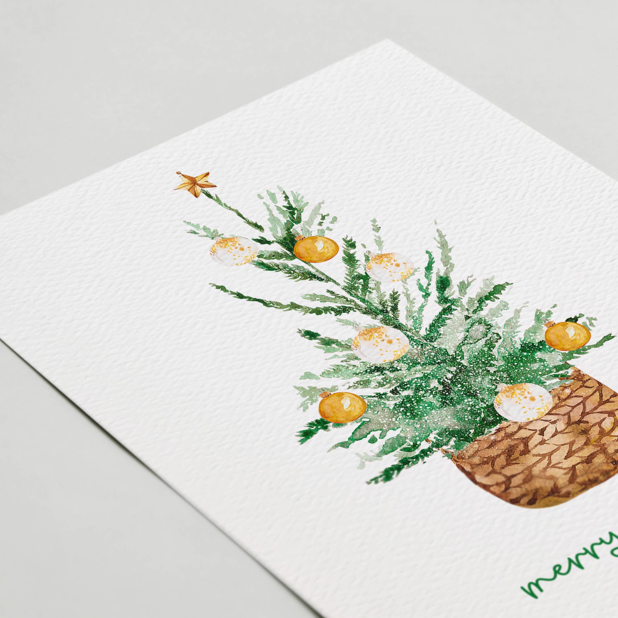 Blue Thistle - Wholesale Christmas Card - Merry Christmas Card, Happy Holidays, Eco Friendly1