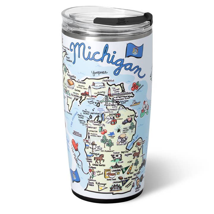 Michigan Tumbler (22oz) for wholesale by Swig Life