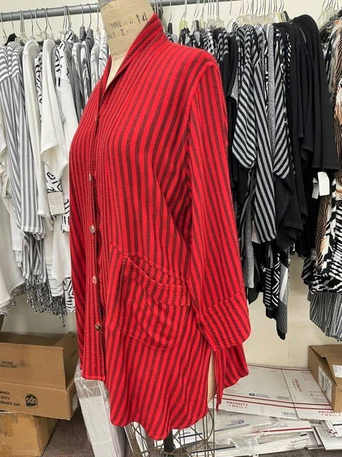 DAIRI - Wholesale Button Down Shirt - Women's - 786 Stripes1