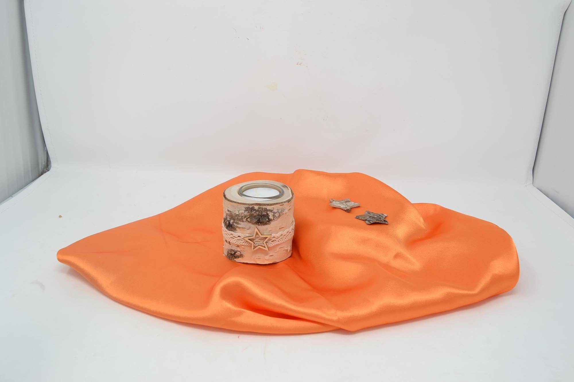 Huizbirn - Vendita all'ingrosso Portacandele - Decorazione natalizia con legno di betulla e candela a tea light, pezzo singolo fatta a mano1