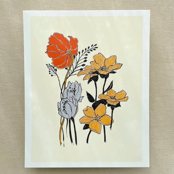 Impression d'art sur les fleurs sauvages pour la vente par Tamara Martin