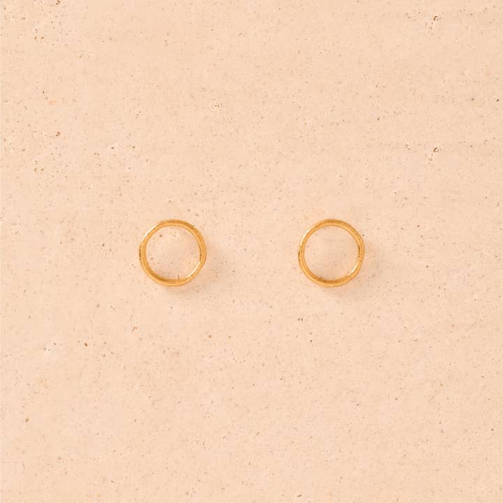 Brincos Zyna | Joias de Ouro à Prova d'Água por atacado de Agapée Jewelry