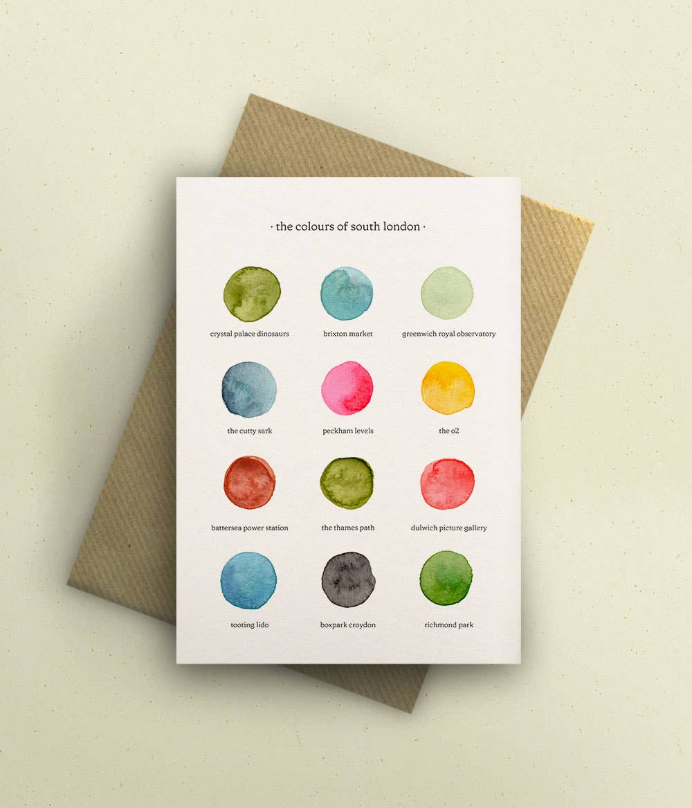 By Tilly – wholesale Everyday greeting card – The Colours of South London Greetings Card0